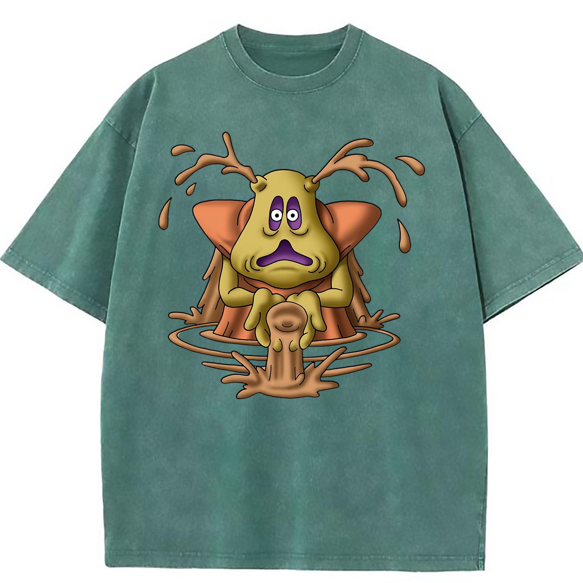 （画像用） ドラゴンクエスト Doragon Kuesuto Dragon Quest 綿100% ヴィンテージ風 半袖Tシャツ（フロントプリント）